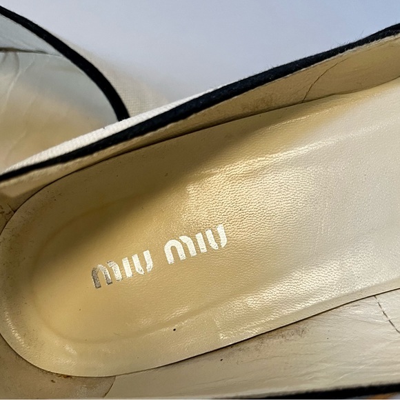 Miu Miu Ankle Buckle Strap Flats - Picture 7 of 9